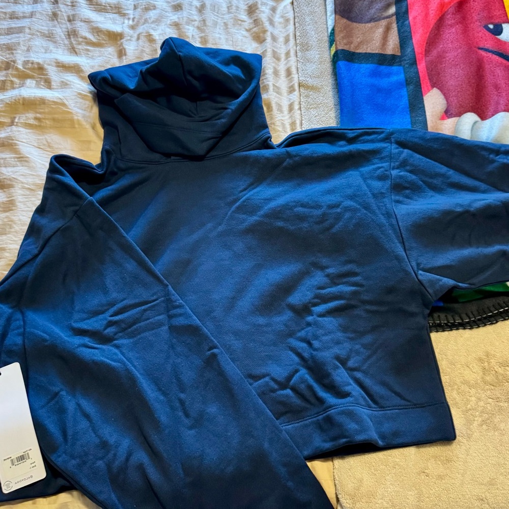 NWT ALO Yoga Bae Hoodie Navy Blue